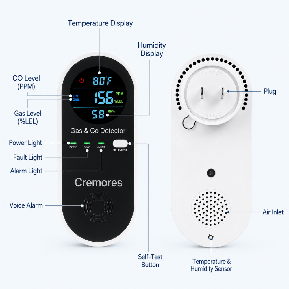 Cremores LiveSense CO & Gas Detector
