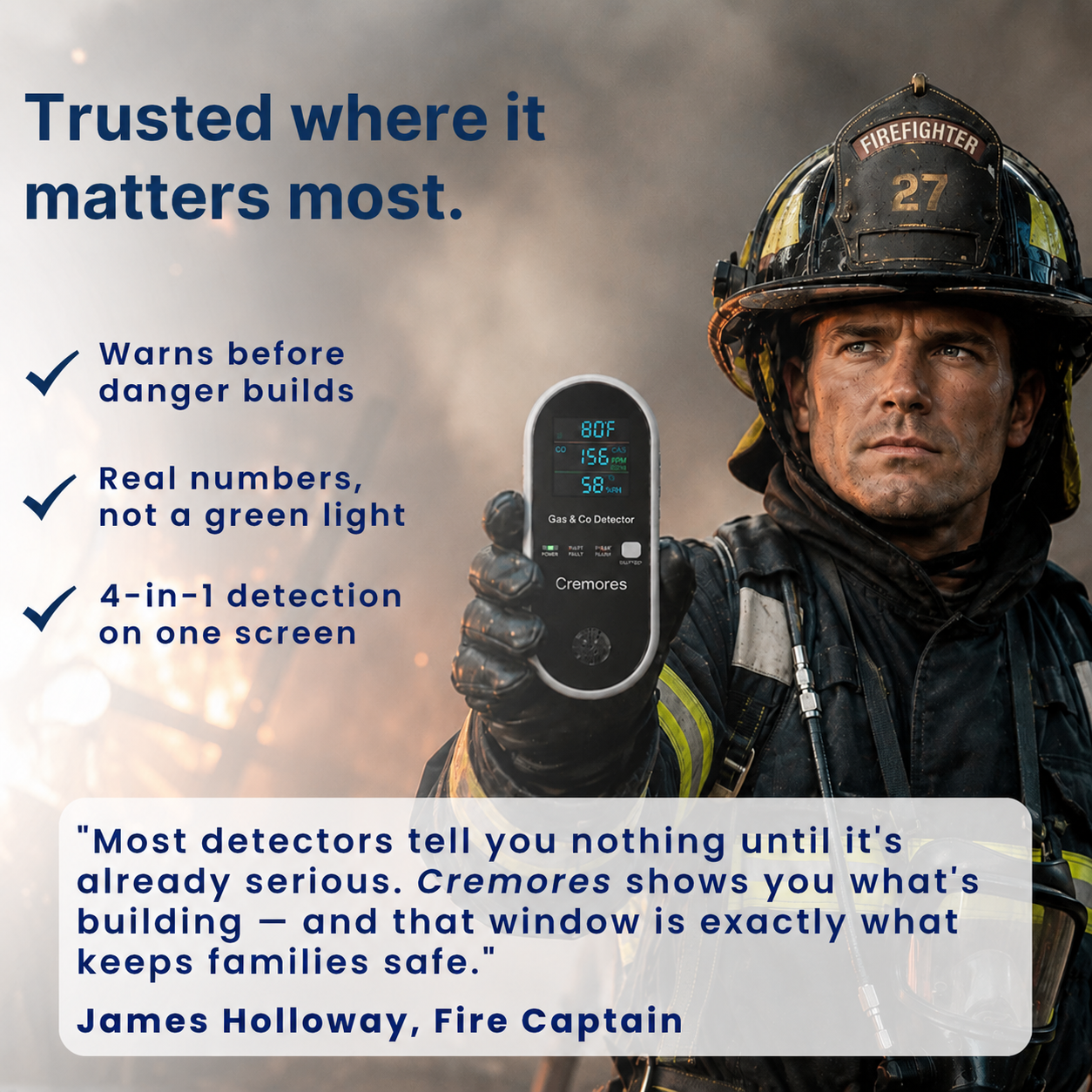 Cremores LiveSense CO & Gas Detector